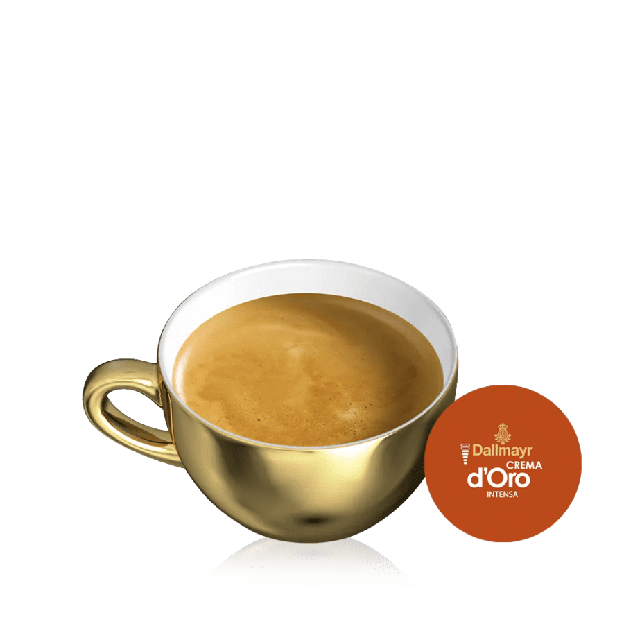 Dallmayr Crema d'Oro Intensa Kaffeekapseln Persönlichkeit | Nescafé Dolce Gusto